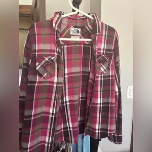 Women’s medium North Face Flannel button up